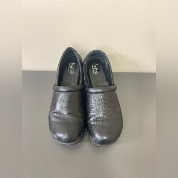 b.o.c. Shoes - BOC BORN Women’s Size 11M BLACK LEATHER PEBBLED CLOGS MULES SHOES.great Conditio